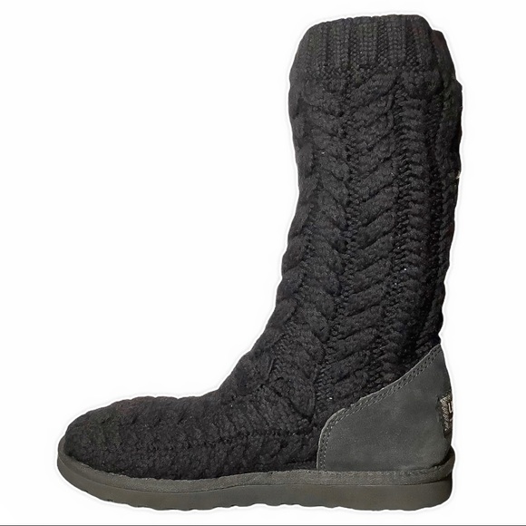 🎉HP🎉👢UGG Black Knit Boots - Picture 8 of 11